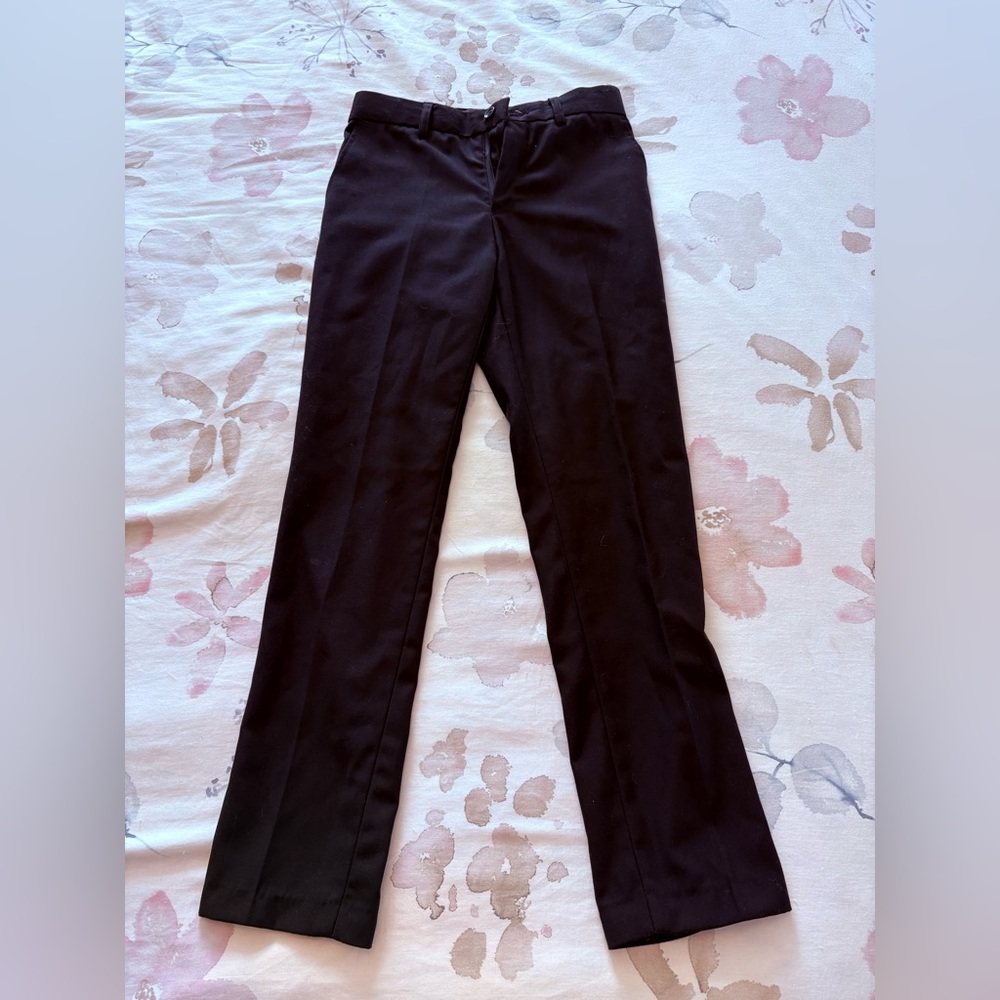 10T Boys Classic Black Dressy Trousers